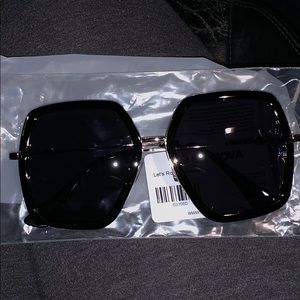 Oversized Black Shades